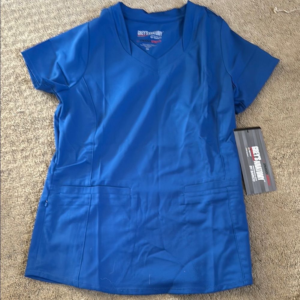 Barco Uniforms Women's Blue V-Neck Scrub Top